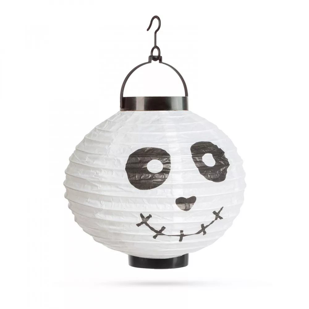 Halloween-i LED-es szellemes lampion, elemes 2xAAA