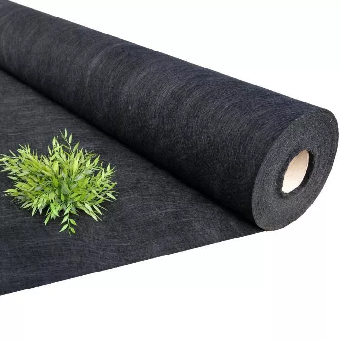 Talajtakaró geotextília, 0,8m x 100m, fekete, 50g/m2 UV stab. (80m2)