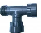 Hollanderes szelepkötő T idom 1" KBB PVC