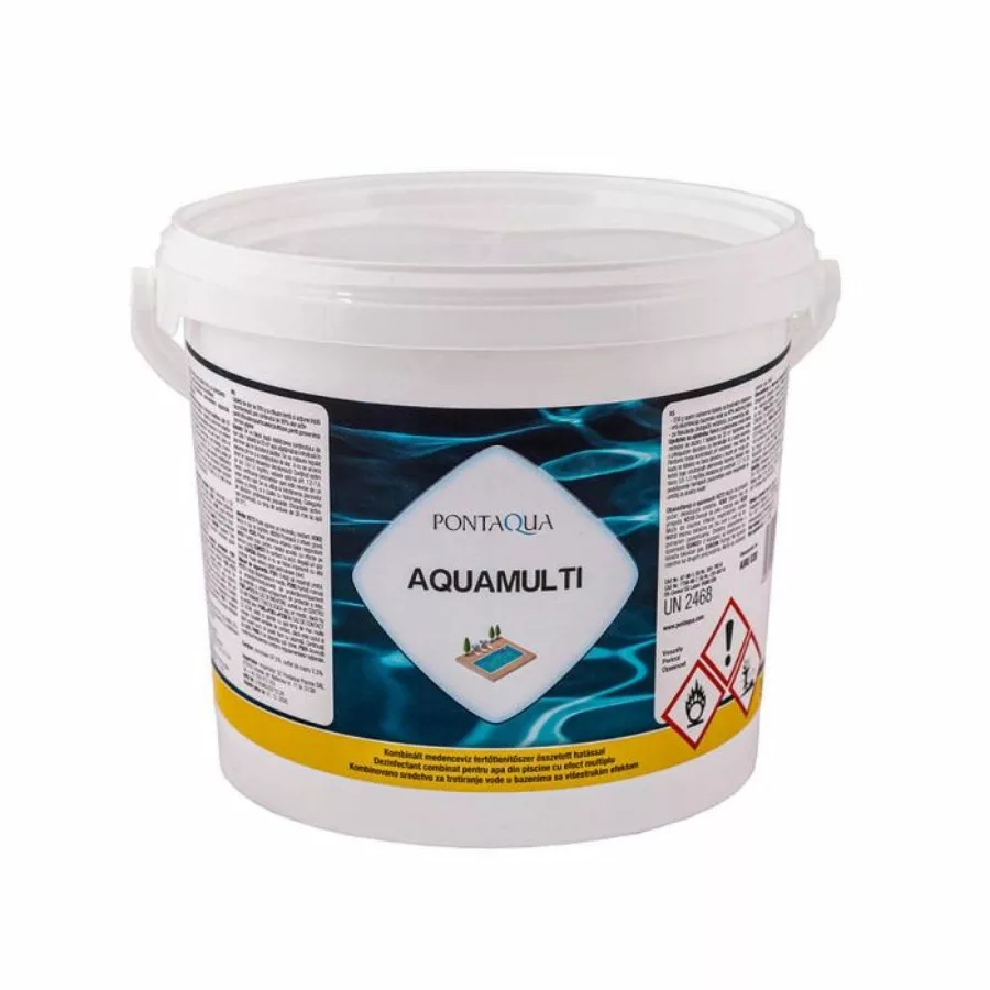 Aquamulti (200 gr) 3 kg /klórozószer,algaölő és pelyhesítő tabletta