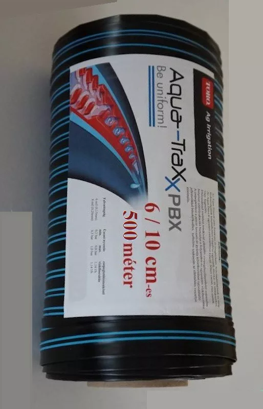 AquaTraXX 10cm osztású csepegtető szalag 6mil (500m/tekercs)