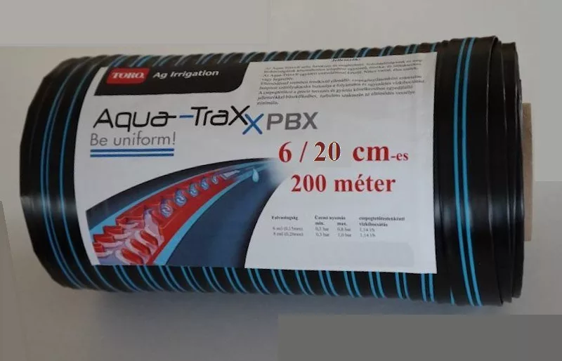 AquaTraXX 20cm osztású csepegtető szalag 6mil (200m/tekercs)
