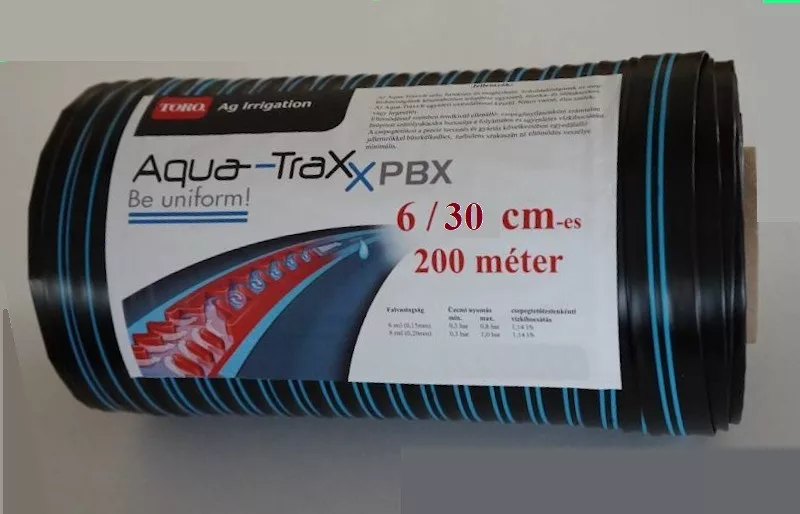 AquaTraXX 30cm osztású csepegtető szalag 6mil (200m/tekercs)