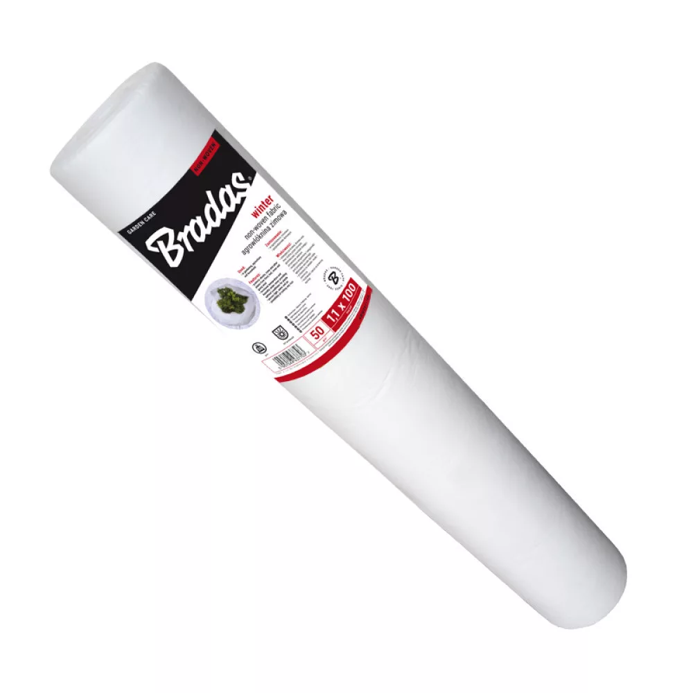 Fátyolfólia fehér 50g/m2 UV stab. 1,1m x 100m, Téli takaráshoz