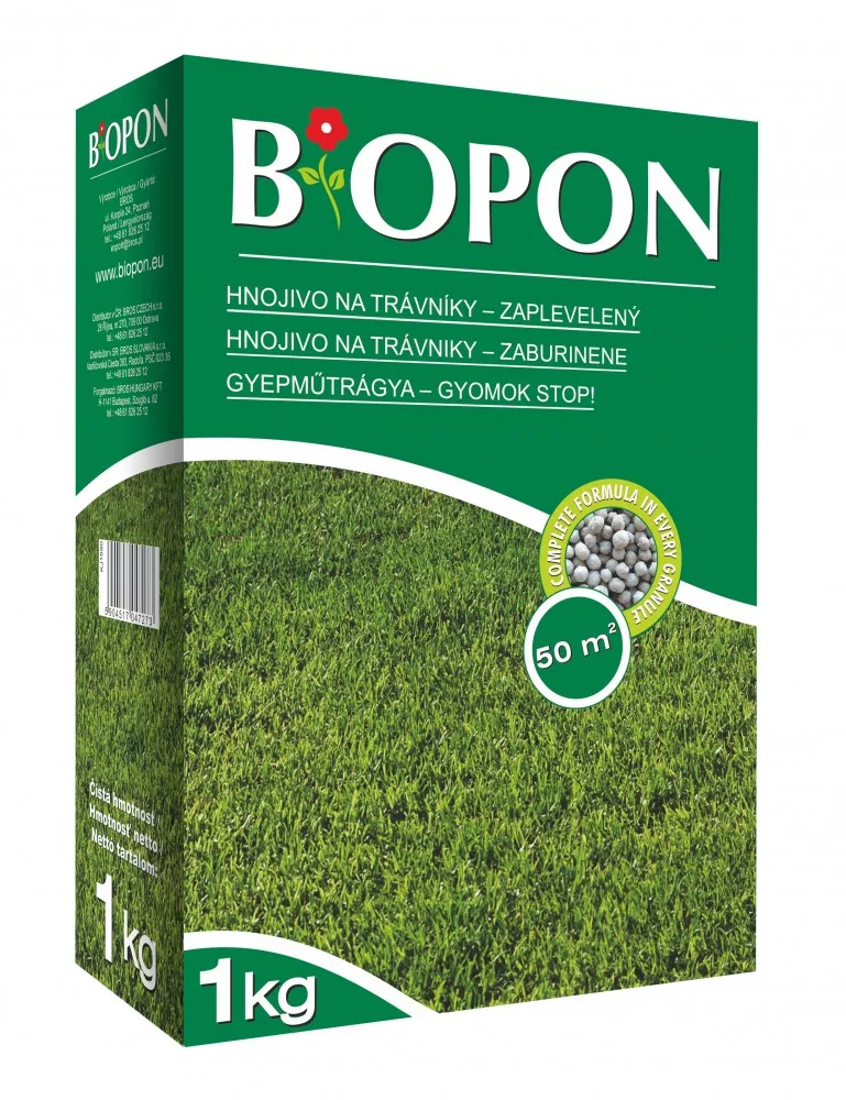 Biopon gyep műtrágya Gyomok-Stop 1 kg