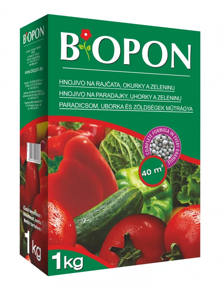 Biopon növénytáp Paradicsom, Uborka és Zöldség 1 kg