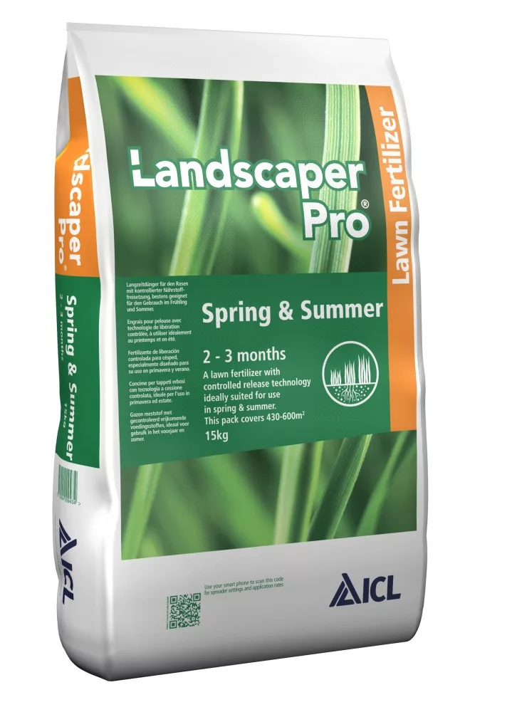 ICL Landscaper Pro Spring & Summer (Tavaszi-nyári gyepfenntartó) 20-0-07+6CaO+3MgO 2-3 hónap 15 kg